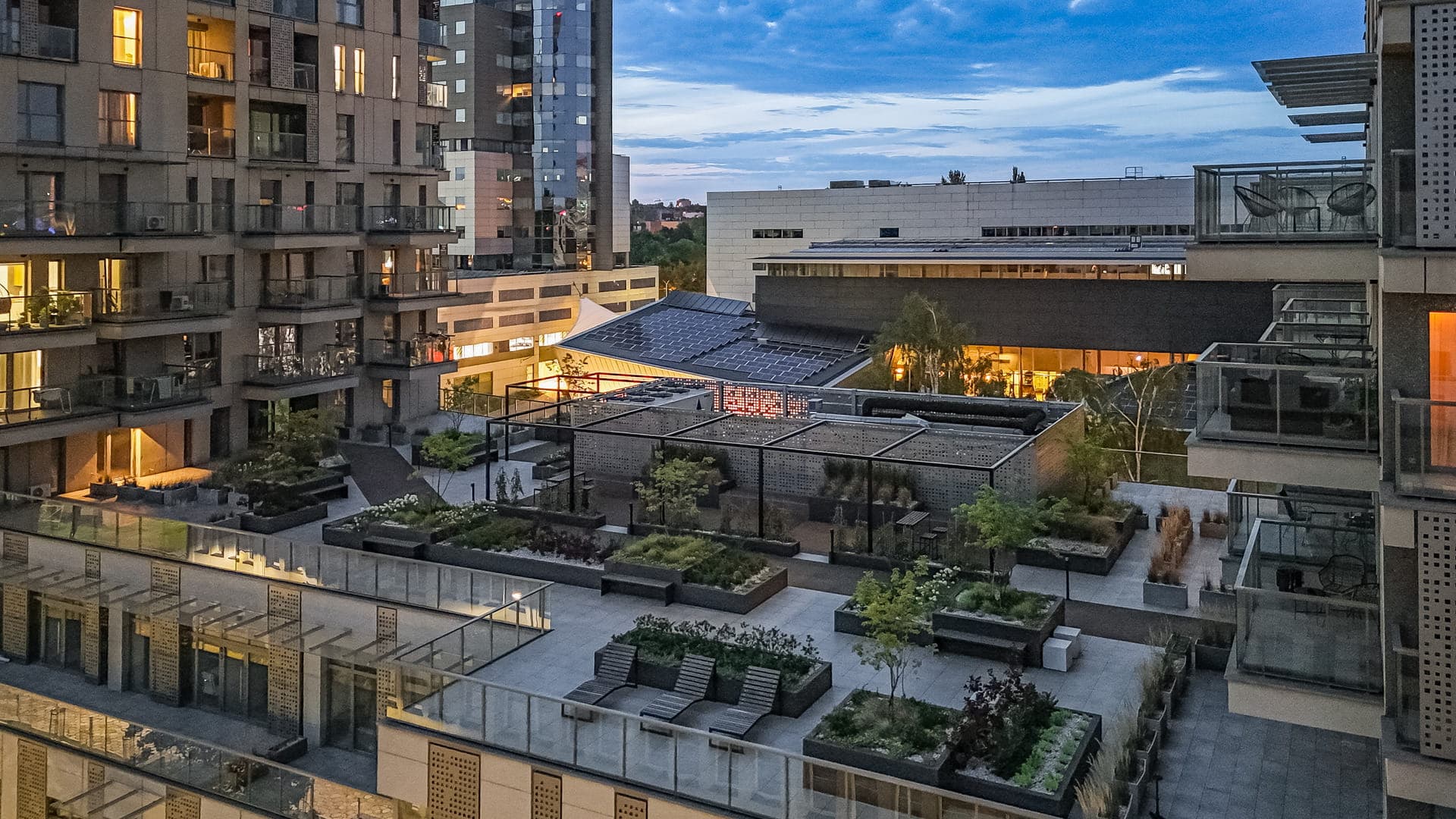 Shot from the reception of Sokolska Towers