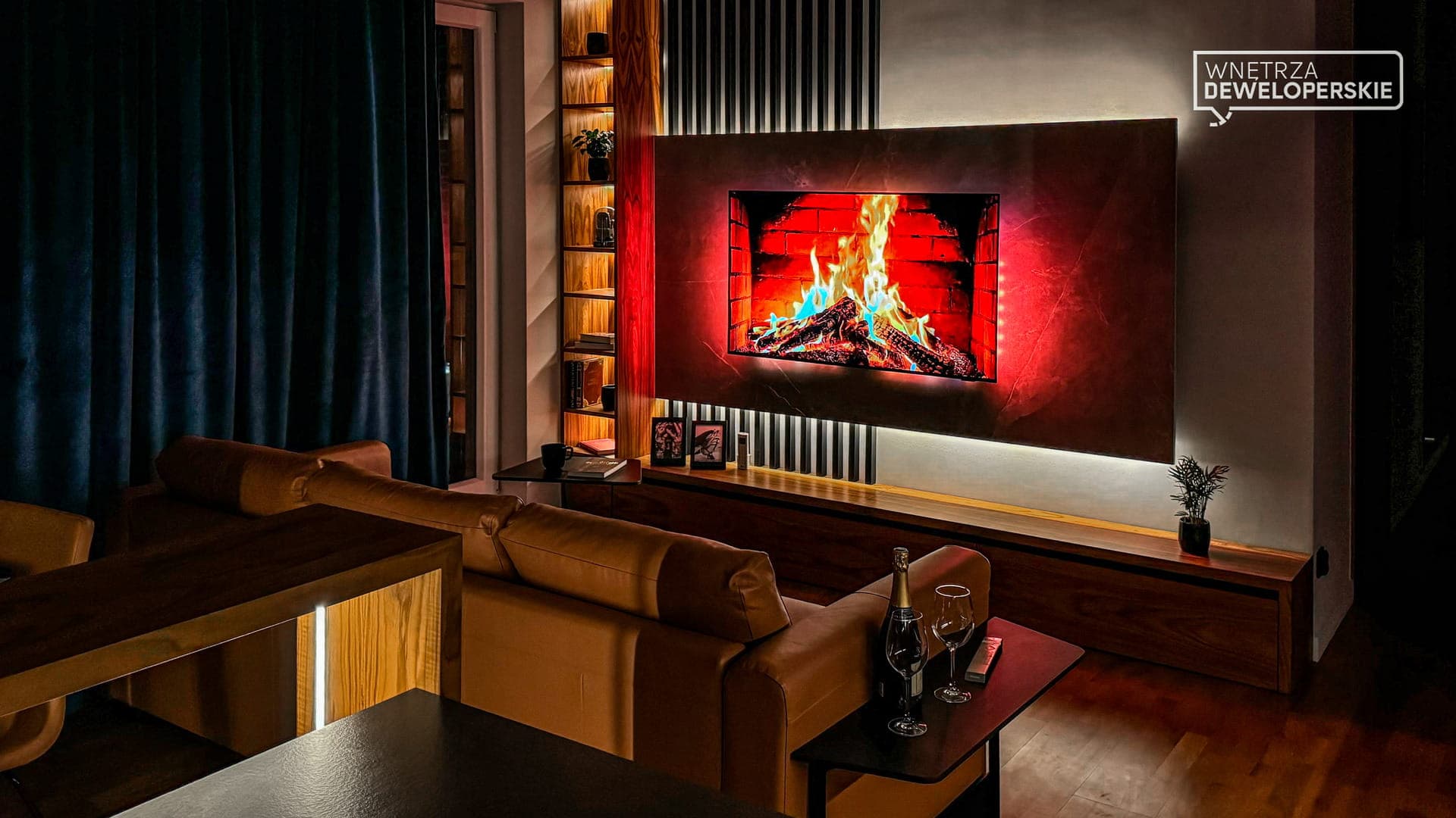 Living room, TV with sofa
