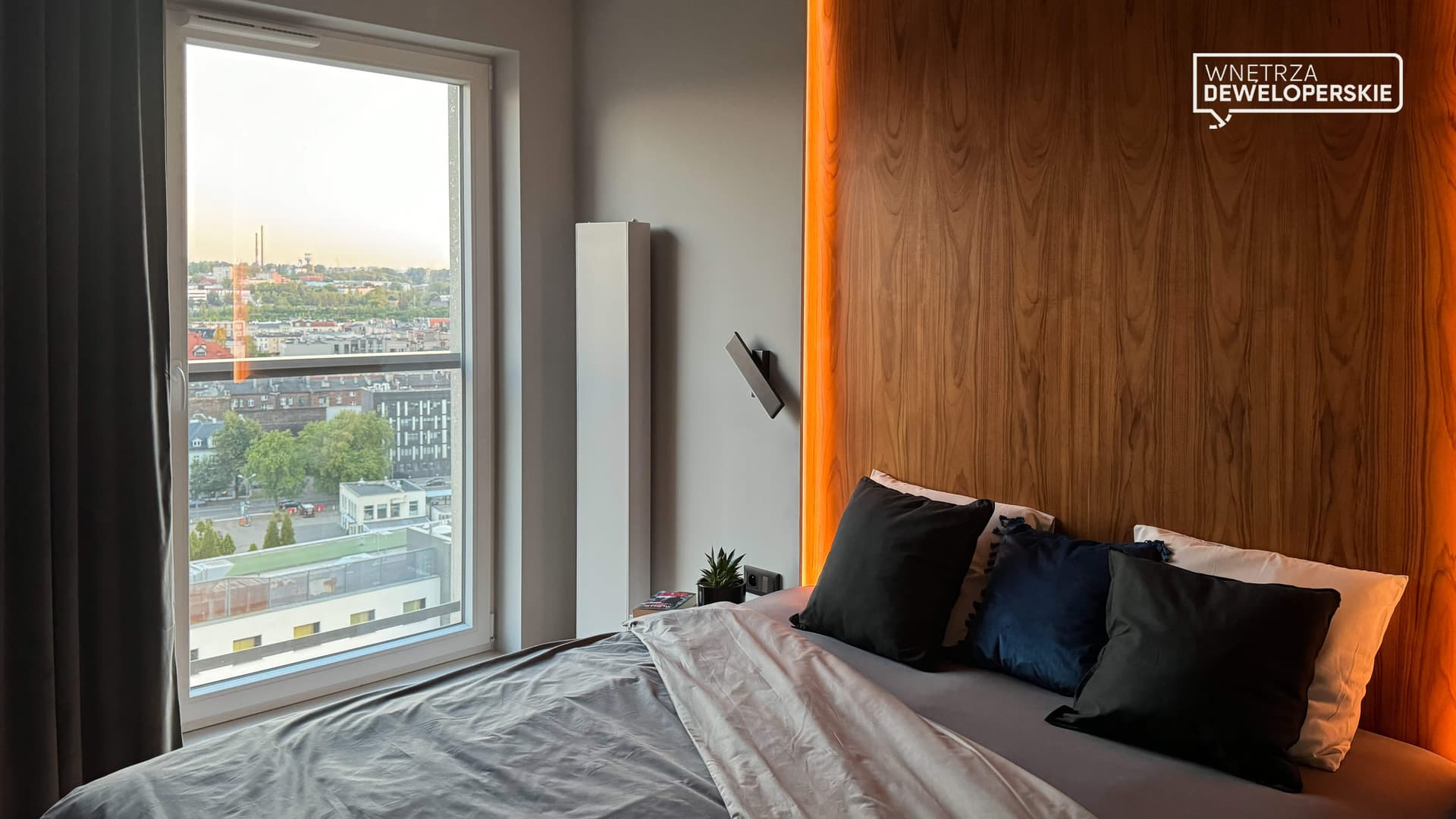 Bedroom with a daytime window view